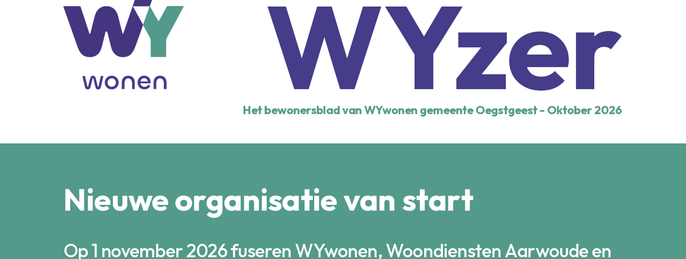 Bewonersblad oktober 2026 staan online 