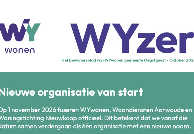 Bewonersbladen WYwonen juni staan online 