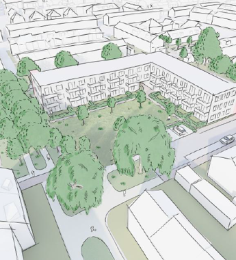 Impressie nieuwbouwplan