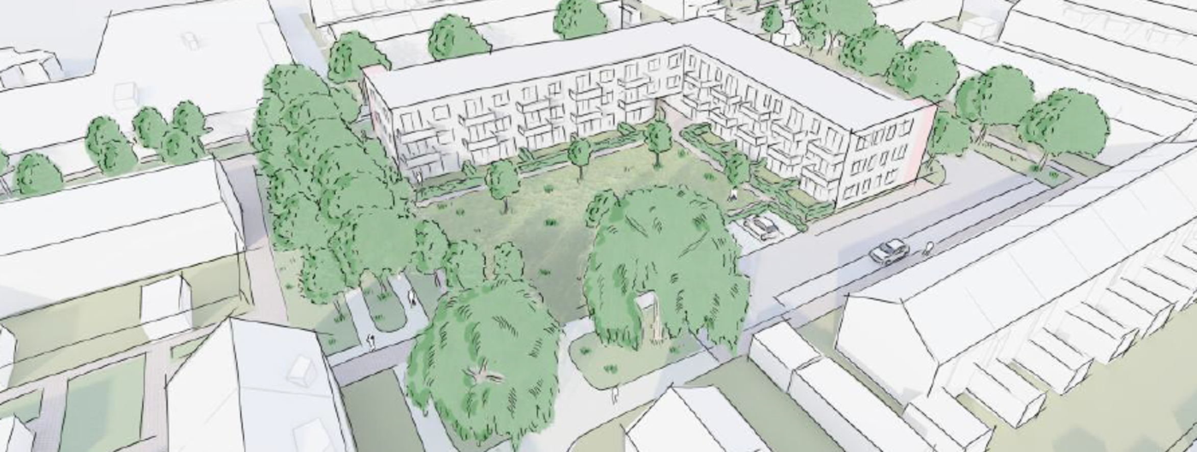 Impressie nieuwbouwplan